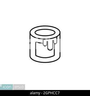 Paint bucket vector flat icon Stock Vector