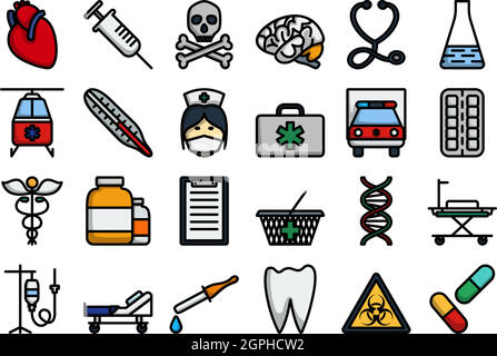 Medical Icon Set Stock Vector