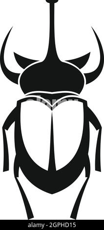 Weevil beetle icon, simple style Stock Vector