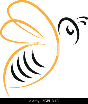 Bee, bumblebee, animal, insect, logo, icon Stock Vector