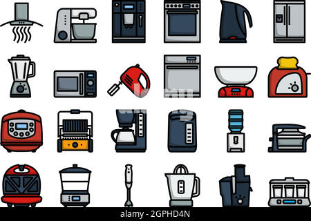 Kitchen Icon Set Stock Vector