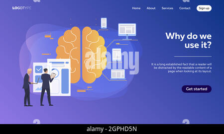 Business team analyzing ideas for project Stock Vector