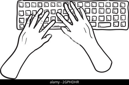 Typing Icon Stock Vector