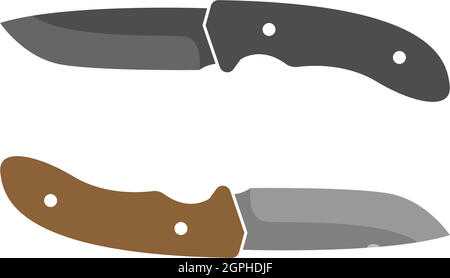 Knife icon logo design vector template Stock Vector