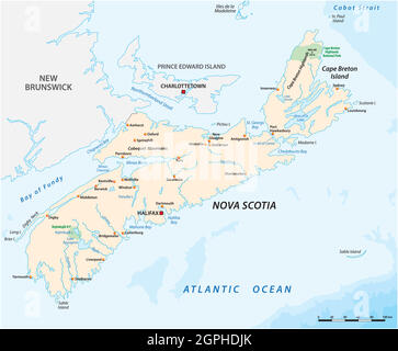 Canadian Map Stock Vector Image & Art - Alamy