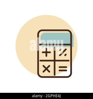 Calculator icon vector. Finances sign Stock Vector