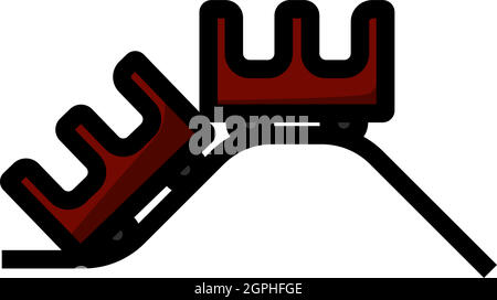 Small Roller Coaster Icon Stock Vector