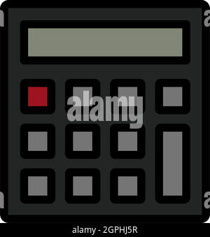 Statistical Calculator Icon Stock Vector
