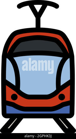 Tram Icon Stock Vector