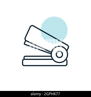 Stapler outline icon. Workspace sign Stock Vector
