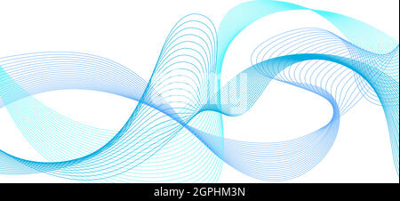 Water Lines Concept Design Stock Vector
