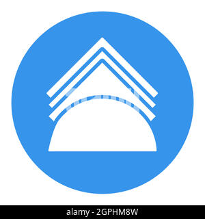 Napkins and napkin holder vector white glyph icon Stock Vector
