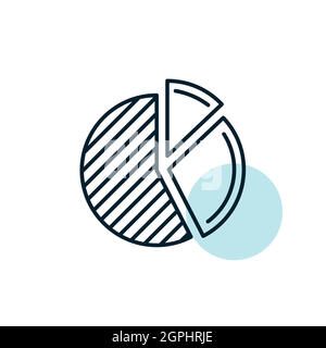 Pie Chart icon vector. Finances sign Stock Vector