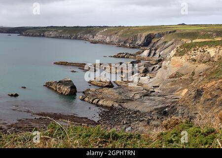 National Park Coast Path between Solva and Caerfai, Pembrokeshire ...