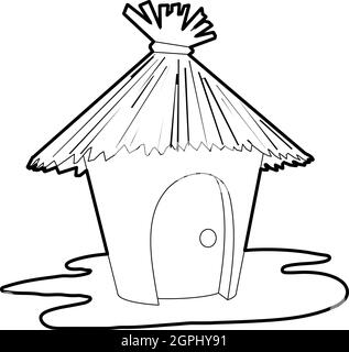 isolated straw hut vector design Stock Vector Image & Art - Alamy