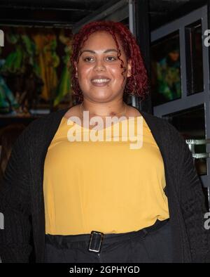 London, UK. 28th Sep, 2021. Emily Campbell attends the gala performance of ‘Wicked' in celebration of its 15th Anniversary at the Apollo Victoria Theatre in London. (Photo by Gary Mitchell/SOPA Images/Sipa USA) Credit: Sipa USA/Alamy Live News Stock Photo