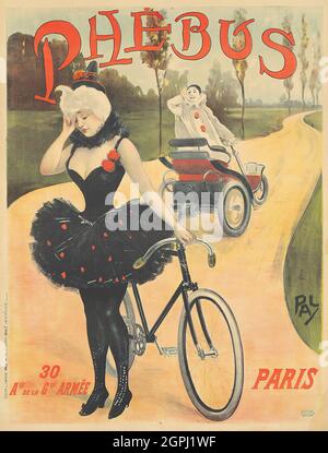 Poster art by Jean de Paleologu (or Paleologue) (1855 – 24 November 1942) Nickname 'PAL'. Phebus (ca. 1899) Stock Photo