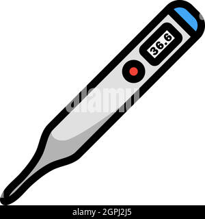 Medical Thermometer Icon Stock Vector