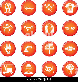 Innovation icons vector set Stock Vector