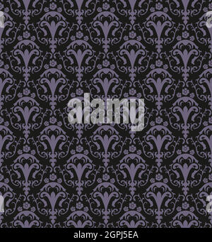 Damask Seamless Pattern Stock Vector