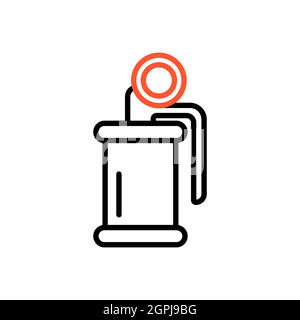 Hand flash grenade of special forces vector icon Stock Vector