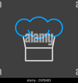 Chef Cooking cap vector icon Stock Vector