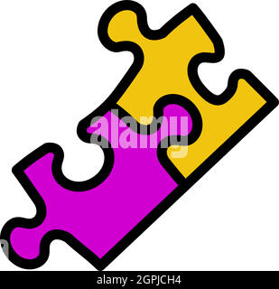 Baby Puzzle Icon Stock Vector