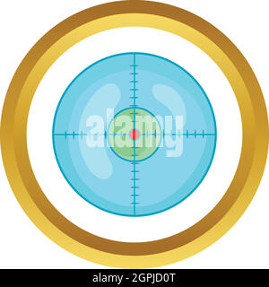 Optical sight vector icon Stock Vector