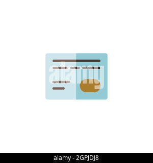 Credit card. Payment options. Flat color icon. Commerce vector illustration Stock Vector