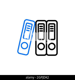 File Folder outline icon. Workspace sign Stock Vector