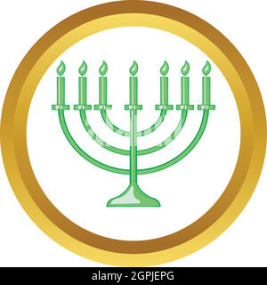 Menorah vector icon Stock Vector