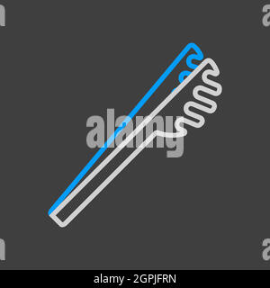 Spaghetti tongs vector icon. Kitchen appliances Stock Vector