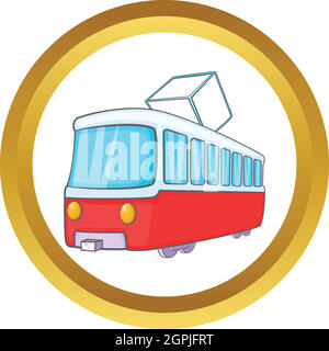 Tram vector icon Stock Vector