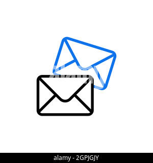 Mail outline icon. Workspace sign Stock Vector