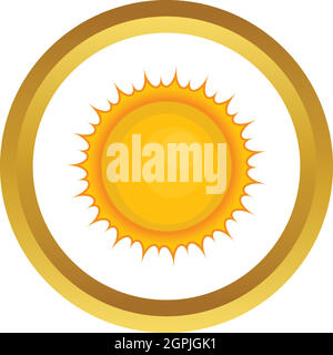 Sun vector icon Stock Vector