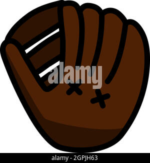 Baseball Glove Icon Stock Vector