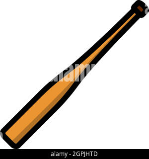 Baseball Bat Icon Stock Vector