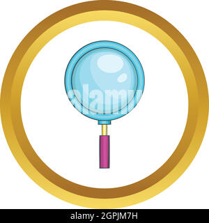 Magnifying glass vector icon Stock Vector