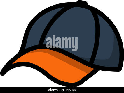 Baseball Cap Icon Stock Vector