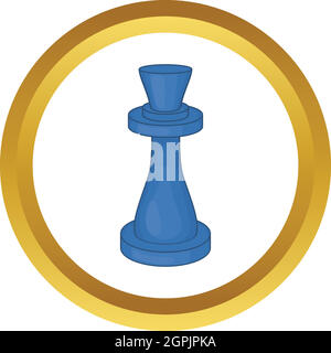 Chess queen vector icon Stock Vector