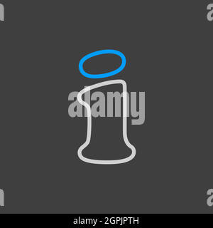 Information web icon. Help, FAQ symbol Stock Vector