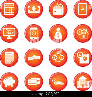 Credit icons vector set Stock Vector