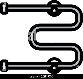 Towel Dryer Icon Stock Vector