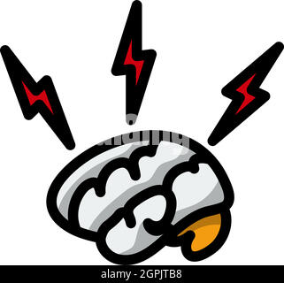 Icon Of Brainstorm Stock Vector