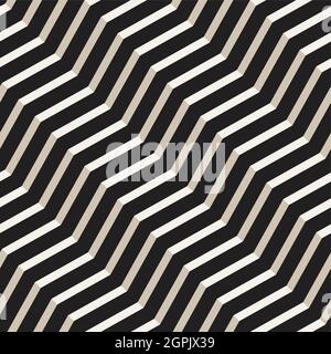 Pattern Seamless Design White And Black Geometric Vector Stock Vector
