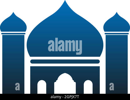 Islamic logo, Mosque icon design vector template Stock Vector