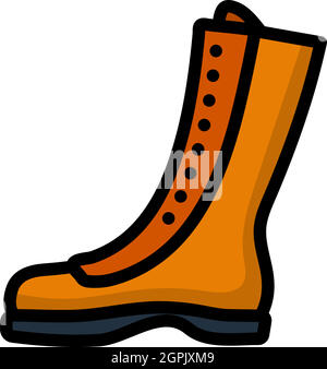 Icon Of Hiking Boot Stock Vector