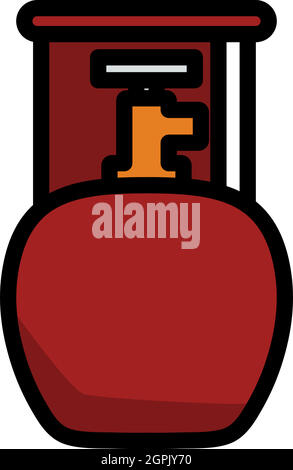Icon Of Camping Gas Container Stock Vector