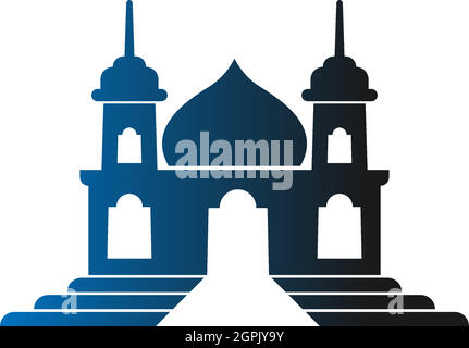 Islamic logo, Mosque icon design vector template Stock Vector