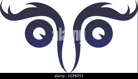 Owl logo vector icon design template Stock Vector